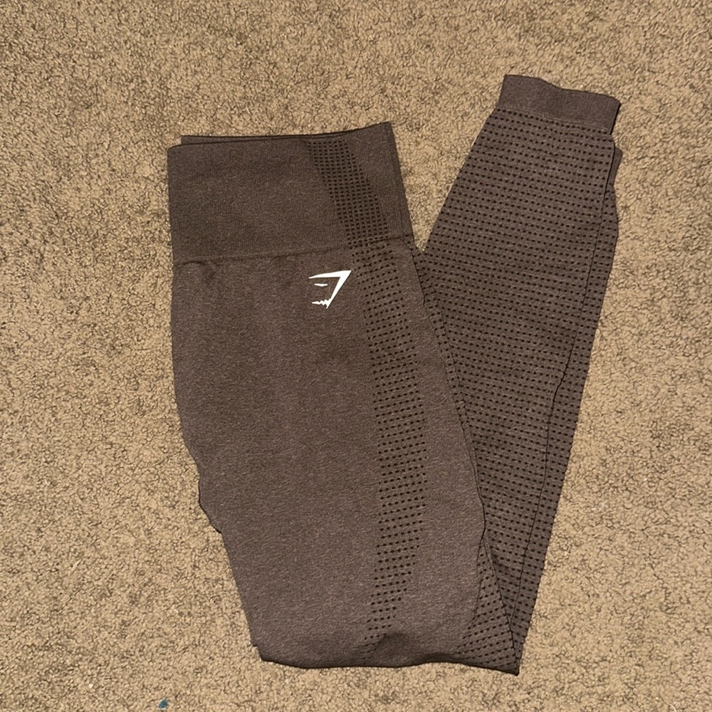 Brown gymshark vital seamless 2.0 leggings